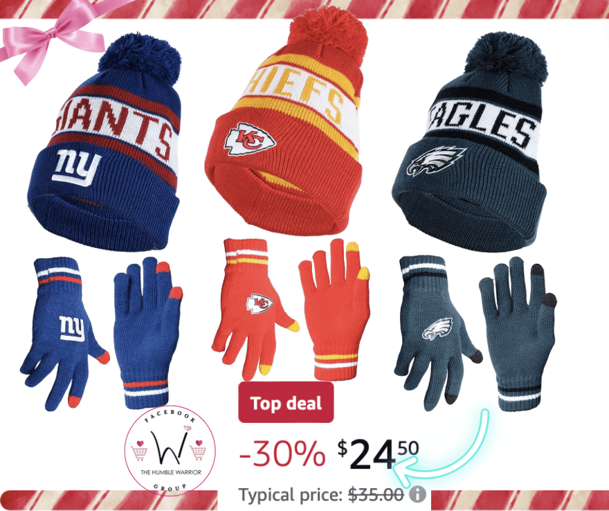 Ultra Game Official NFL Beanie & Gloves Set!